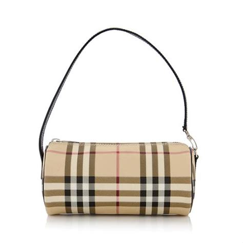 burberry nova check barrel bag